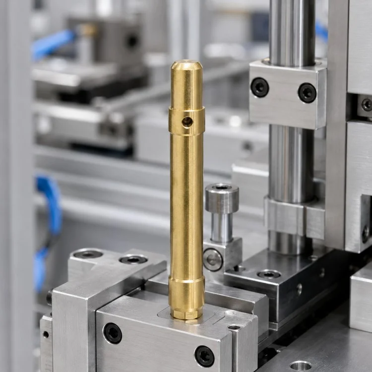 Precision CNC Machined Cross-Drilled Stepped Shaft