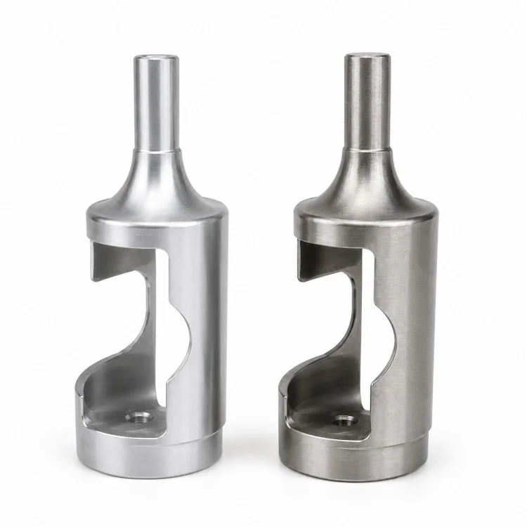 Precision CNC Machined Open-Side Cylindrical Housing